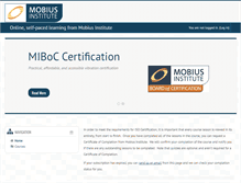 Tablet Screenshot of mobiuslearningzone.com